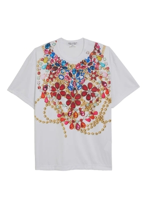 Comme Des Garçons Comme Des Garçons smooth print t-shirt - White