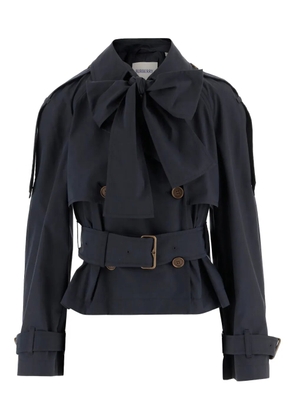 Burberry bow belted jacket - Blue