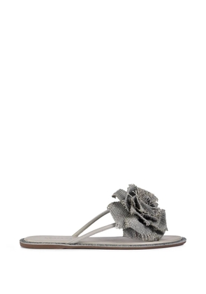 Le Silla Rose floral-embellishment sandals - Grey