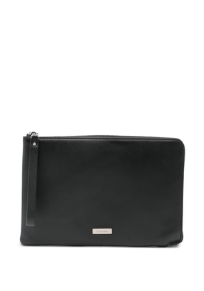 Calvin Klein zip shoulder bag - Black