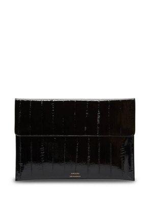 LouLou de Saison Maury leather clutch bag - Black