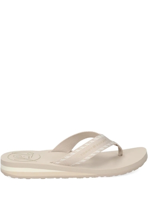 Tommy Hilfiger woven strap flip-flops - Neutrals