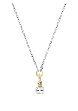 V JEWELLERY cushion-cut topaz necklace - Silver