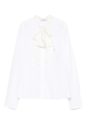 Dorothee Schumacher draped-bow ruffled blouse - White