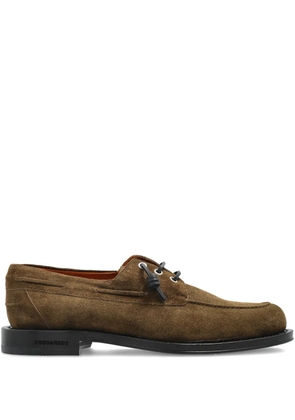 DSQUARED2 lace-up suede derby shoes - Brown