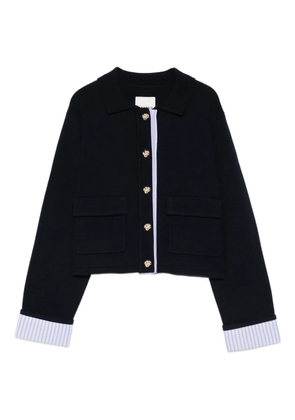 SANDRO buttoned-fastening cardigan - Blue