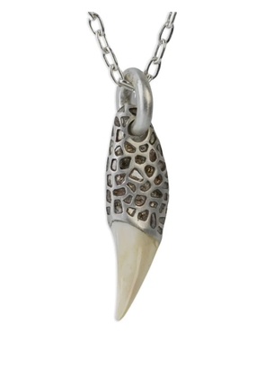 Parts of Four Bear Tooth ghost hybrid pavé necklace - Silver