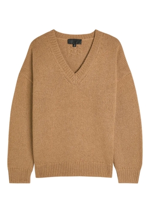 Nili Lotan Shagan V-neck sweater - Brown
