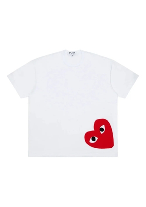 Comme Des Garçons Play logo heart-detail T-shirt - White
