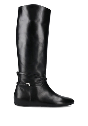 Premiata buckle strap boots - Black