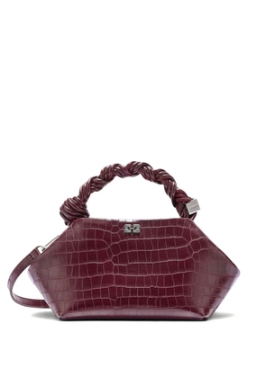 GANNI Bou twisted-handle tote bag - Red