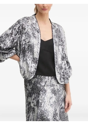 DVF Diane von Furstenberg sequin-embellished jacket - Silver