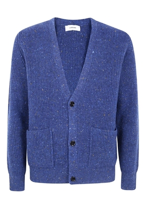 Lardini ribbed wool cardigan - Blue