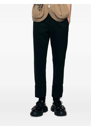 Simone Rocha cuffed trousers - Black