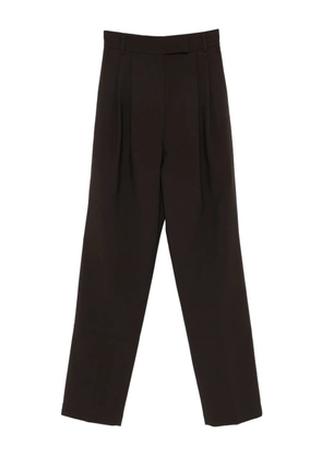 The Frankie Shop Bea pleated straight trousers - Brown