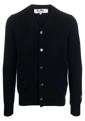 Comme Des Garçons Play x the Artist Invader wool cardigan - Blue
