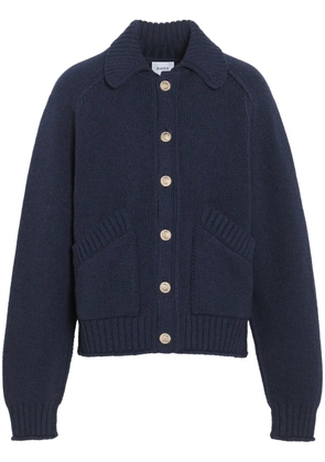 Barrie chunky-knit cashmere cardigan - Blue