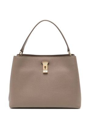 Bally top handle lock shoulder bag - Brown