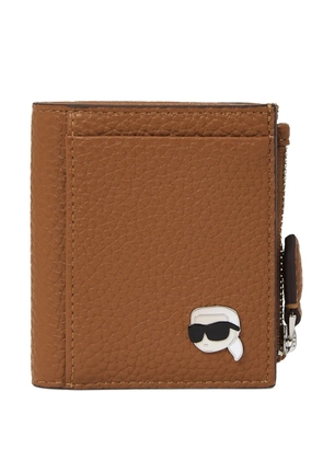 Karl Lagerfeld pebble bi-fold wallet - Brown
