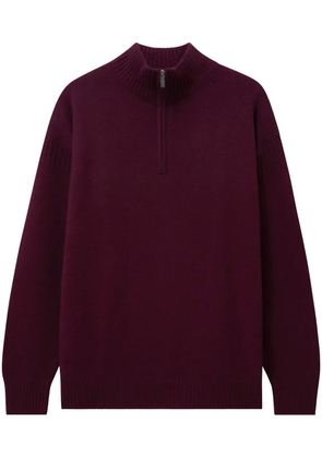 Pringle of Scotland zip cashmere jumper - Red