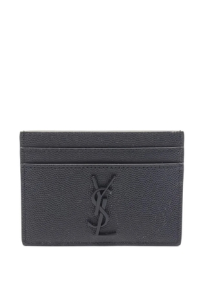 Saint Laurent Pre-Owned 2020s Cassandra logo card case - Black