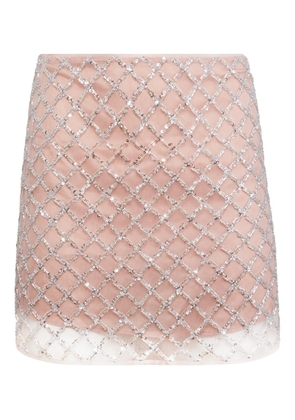 Fleur Du Mal embellished mini skirt - Pink