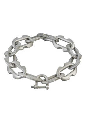 Parts of Four sterling-silver Massive Deco Link Charm necklace