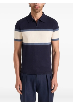 Manière De Voir Enzo colour-block polo top - Blue