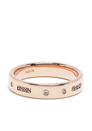 APM Monaco Morse Code band ring - Gold