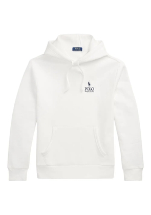 Polo Ralph Lauren logo-embroidered hoodie - White