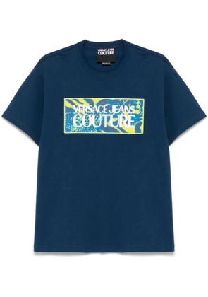 Versace Jeans Couture logo-patch T-shirt - Blue