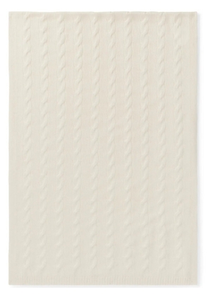 Ralph Lauren Collection cable-knit cashmere scarf - White