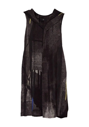 Y's hooded sleeveless top - Black