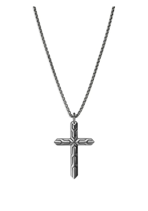 John Hardy silver Icon 50 cross-pendant necklace - Grey