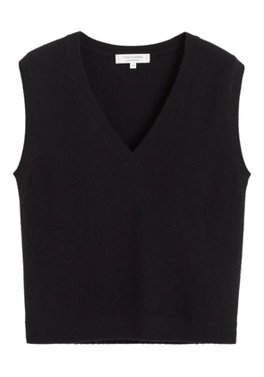 Chinti & Parker V-neck cashmere top - Black