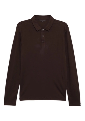 Michael Kors logo-embroidered polo shirt - Brown