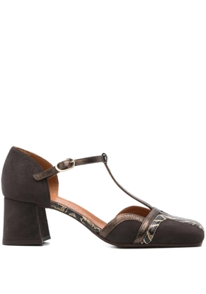 Chie Mihara 60mm t-bar block-heel sandals - Brown