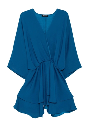BLAKLACE draped dress - Blue
