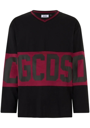 GCDS logo hockey t-shirt - Black