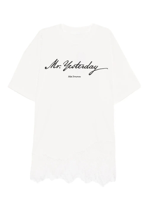 YCH slogan-embroidered T-shirt - White