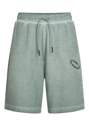Karl Lagerfeld Jeans logo-print track shorts - Blue
