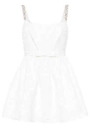 Sachin & Babi Serena floral-embroidered mini dress - White