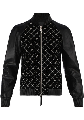 Giuseppe Zanotti monogram-pattern bomber jacket - Black