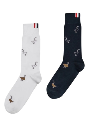 Thom Browne cotton socks - White