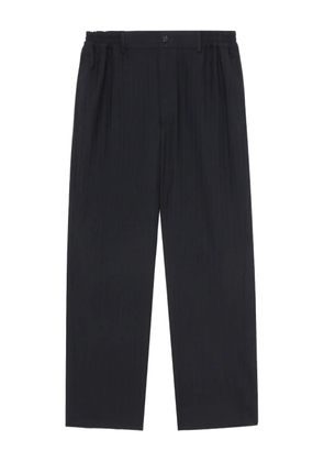 Comme des Garçons Homme Deux pinstripe elastic-waist trousers - Blue