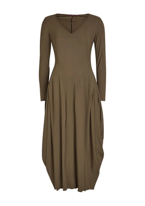 High At-Length midi dress - Brown