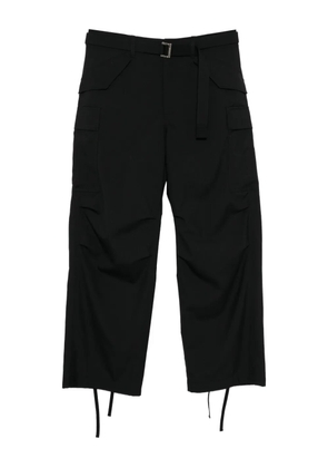 sacai belted cargo pants - Black