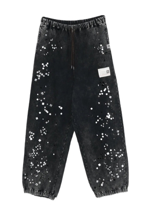 Maison MIHARA YASUHIRO embellished drawstring track pants - Black