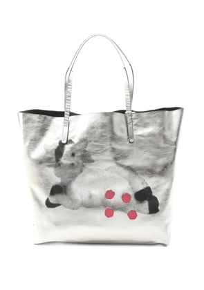 Vivienne Westwood Pre-Owned 2020s studio shopper leather tote bag - Silver