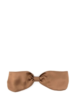 Valentino Garavani silk bow tie - Brown